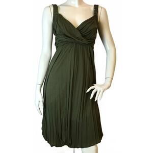 NEW PLEIN SUD women's sleeveless dress in olive